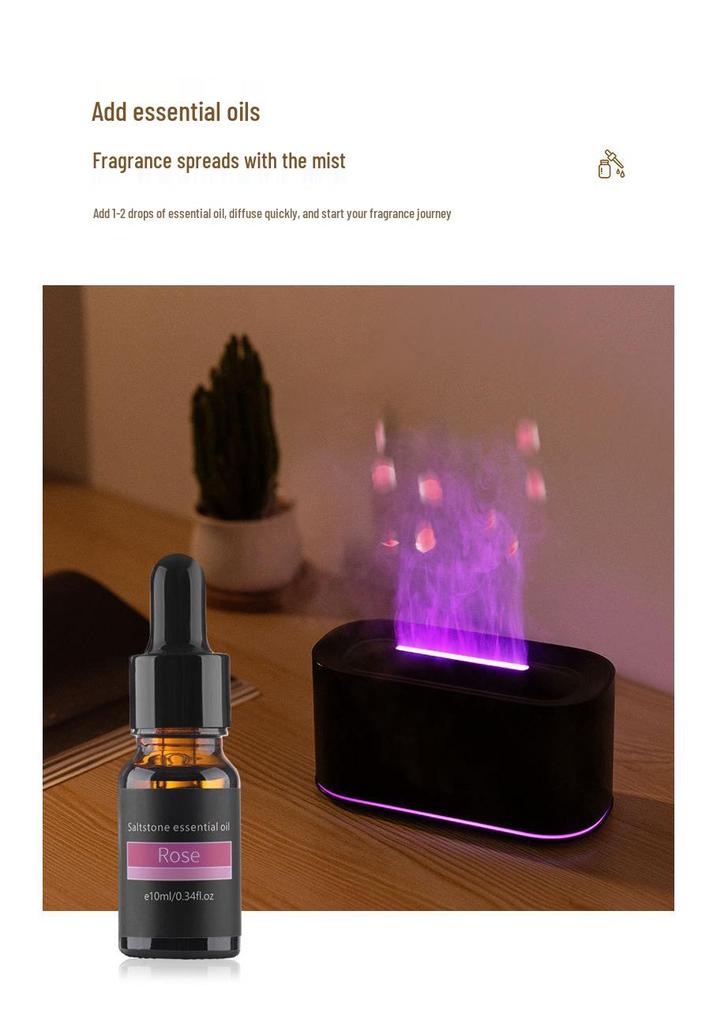 Creative Seven-Color Flame Aroma Diffuser & Humidifier