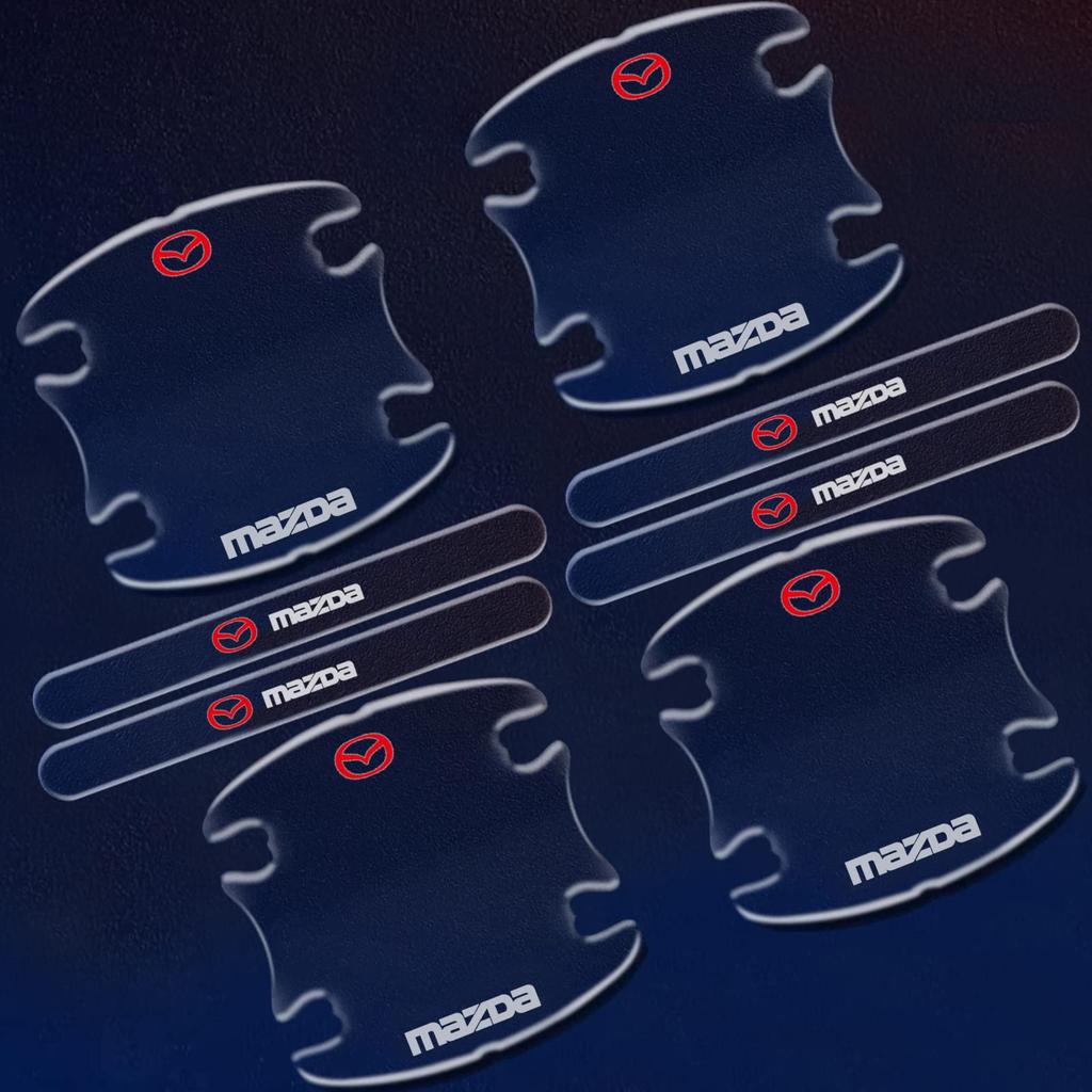 SPIRIT BEAST Mazda Door Handle Protector for Scratch Transparent Atenza, Axela, CX-3 MS, CX-4, CX-5, CX-8 - Prevention, (Mazda, A)