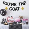 You're the Goat Banner Funny Happy Birthday Goat Decorations Greatest of All Time Graduation Retirement Party Supplies
