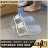 High-end transparent crystal slippers women's home summer bathroom bath non-slip deodorant soft bottom versatile fashion slippers women