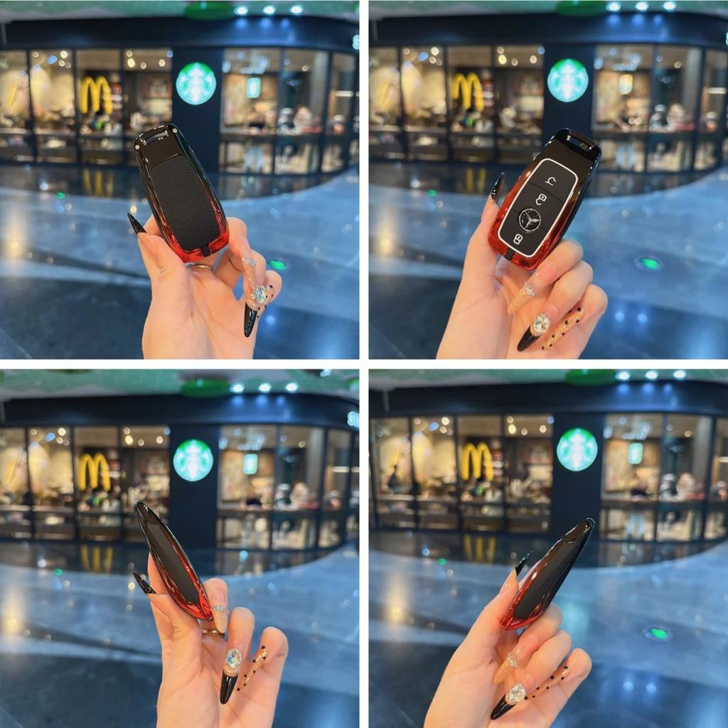 VFO1 For Mercedes Benz A C E S G Class GLC GLS W177 W205 W213 W222 X167 AMG Remote Car Key Case Cover Fob