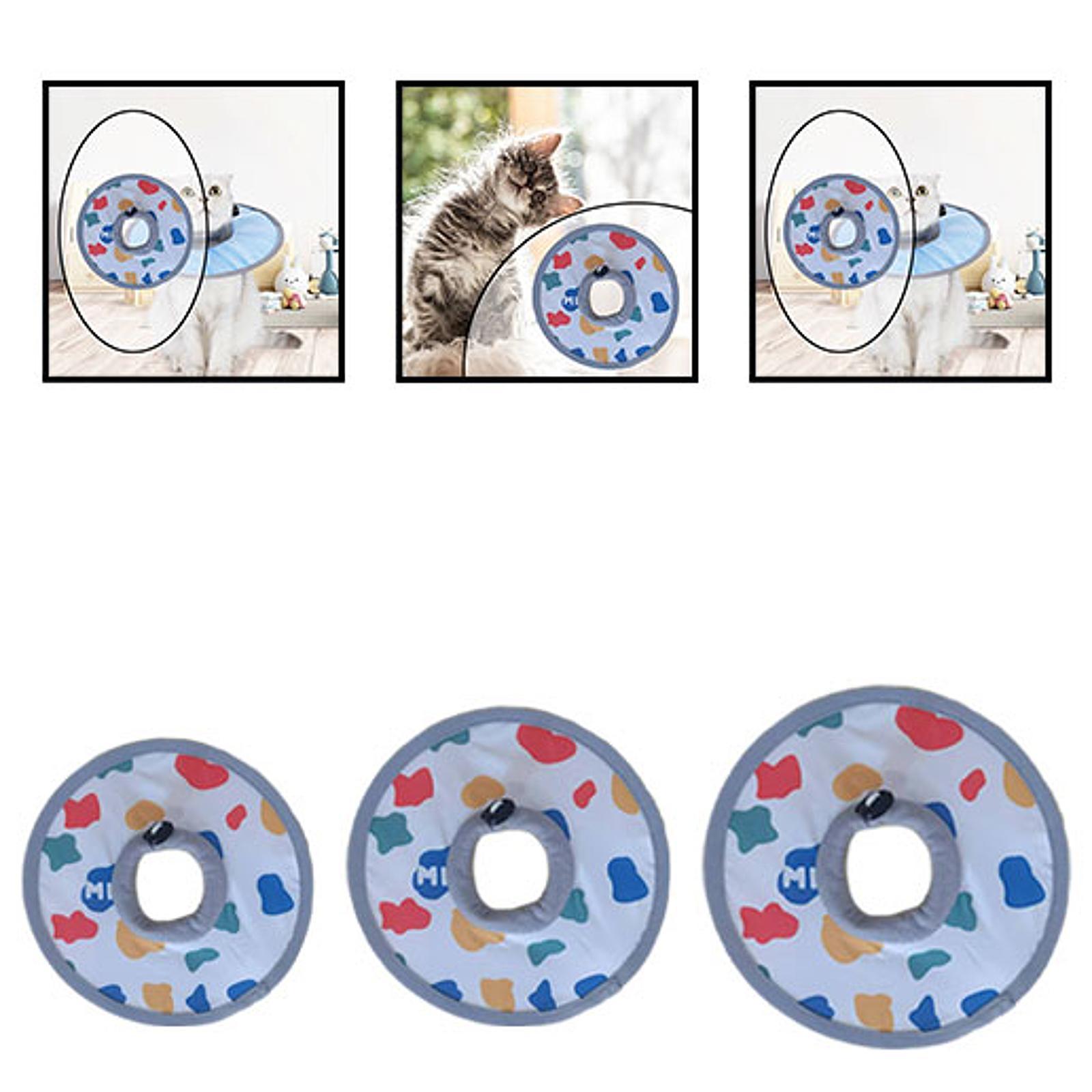 Pet Recovery Collar Pet Circle Waterproof Cartoon Breathable Protect Neck Collar S
