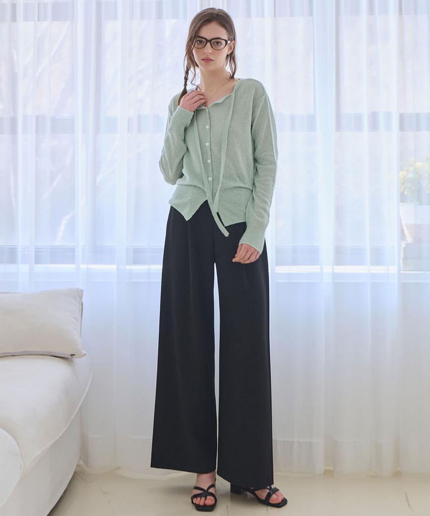 SLOWLOLLI Clean Line Wide Slacks_3 Colors