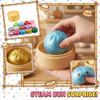 Set of Cute Plush Dumpling Toys with Smiling Faces Soft Squeezable Collectible Steamer Box Packaging for Kids Adults