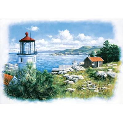 [Art Puzzle] 500 Piece Jigsaw Puzzle - Serene Seaside Lighthouse Art