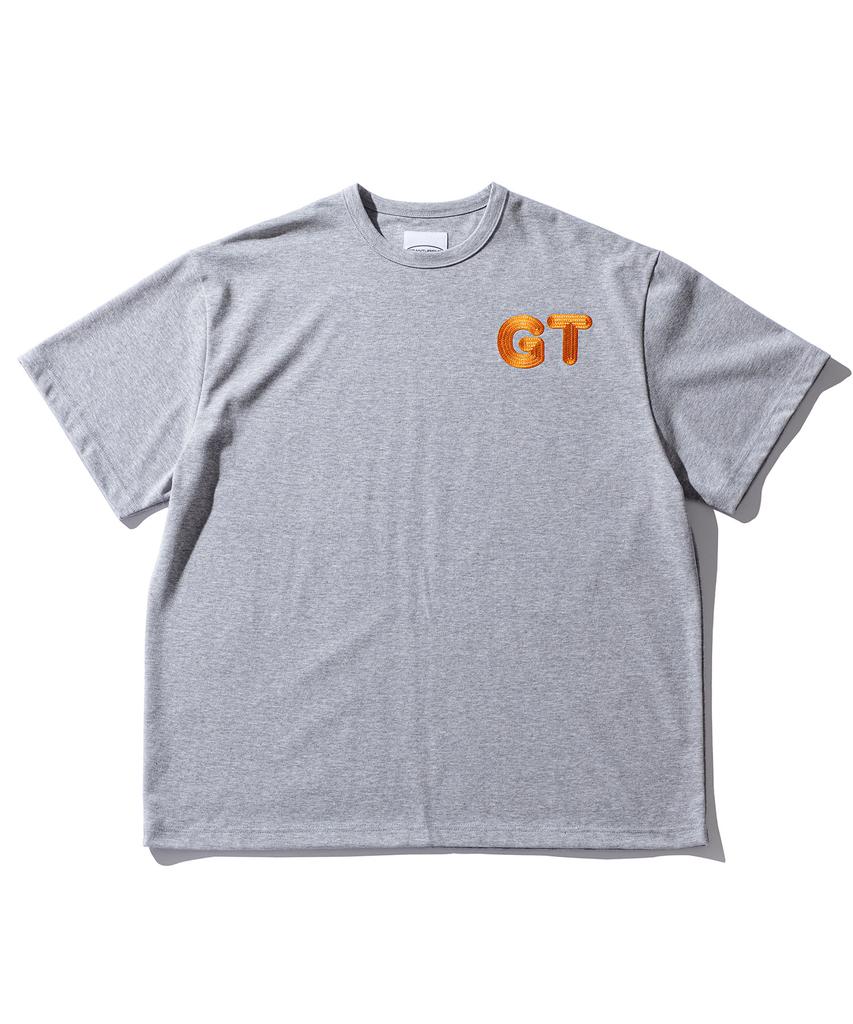 GRAN TURISMO Two-Tone Chain Embroidery Gt Logo Gray T-Shirt