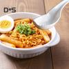 Ramen Terminator Spoon Fork Combo Food-Grade Plastic Ramen Spoon 2-In-1 Noodle Soup Spoon with Fork Asian Ramen Utensil Set for Ramen Wontons Soba