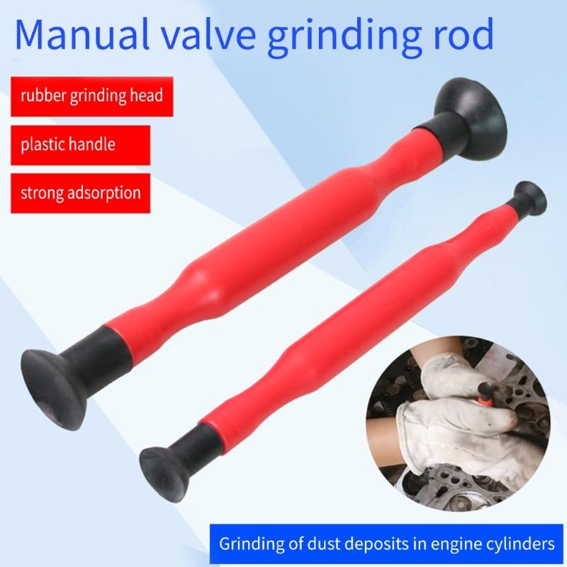 2Pcs Valves Lapping Sticks Hand Lapping Grinding Stick Tool Sucker Kit with Sucker Cups for Vehicle Oil System Repair