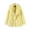 2025 Winter Women's New Flip Collar Medium Length Fur Coat