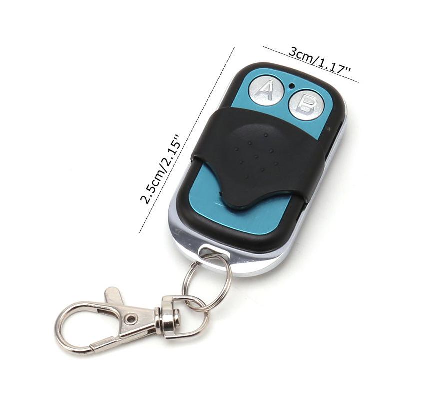 12V Wireless Remote Control Switch & Metal 2-Key Remote for A On/B Off Electric Locks or LED.