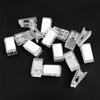 Clear Double-Sided Acrylic Plastic Clips - Versatile Office & Photo Stationery