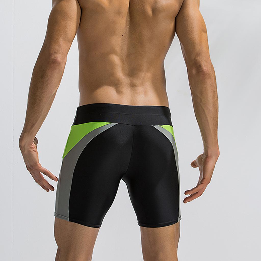 Mens Swim Trunk Swimwear Bathing Suit Swim Brief Square Leg Board Short