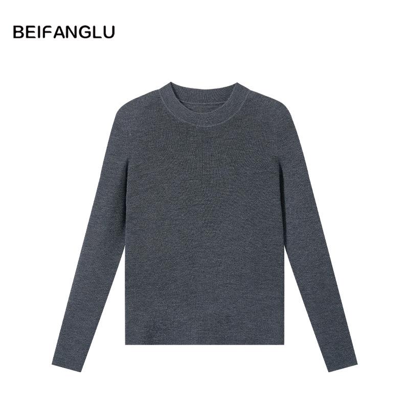 Northern Deer Women's Slim-Fit 100% Wool Long-Sleeve Base Layer Knitwear