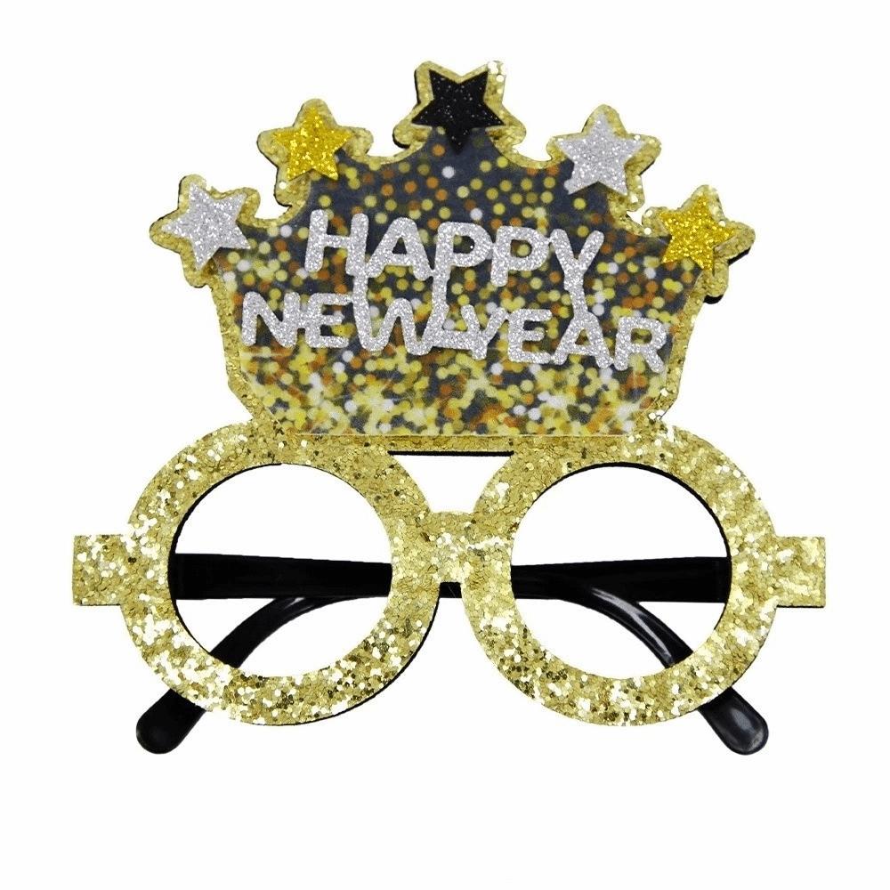 Letters and Numbers 2026 New Year Glasses New Year Decorative Glasses  Xmas Party Decoration
