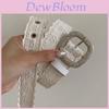 Fashion Pu Leather Waist Belt With Metal Buckle For Casual Wear Spring