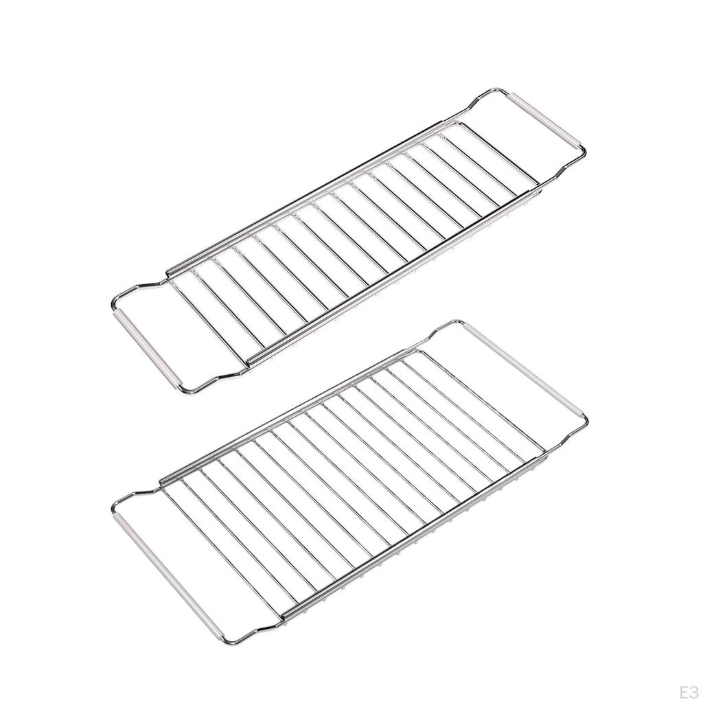Dish Drainer Over The Sink, Quick Drainer, Adjustable And Removable Sink Strainer for
