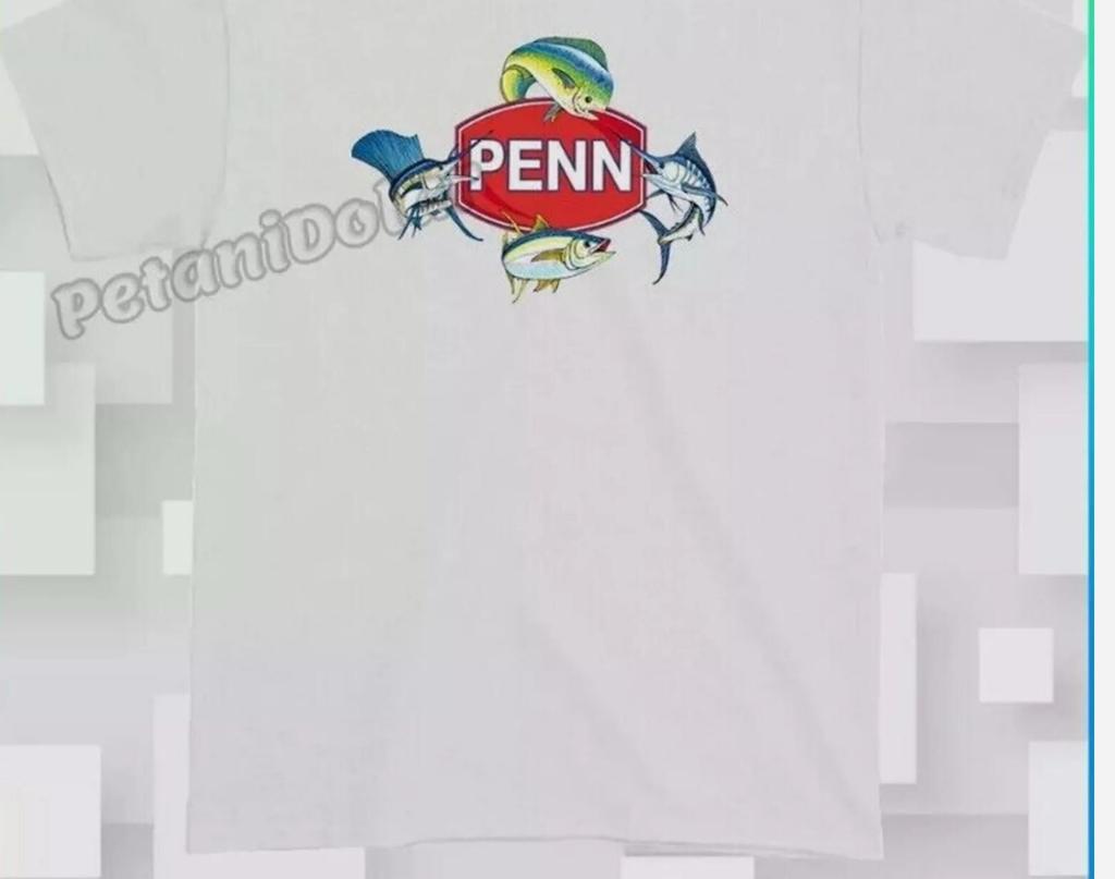 New Item Penn Fishing Saltwater Reels Rods Logo Men'S T Shirt Size S-4XL