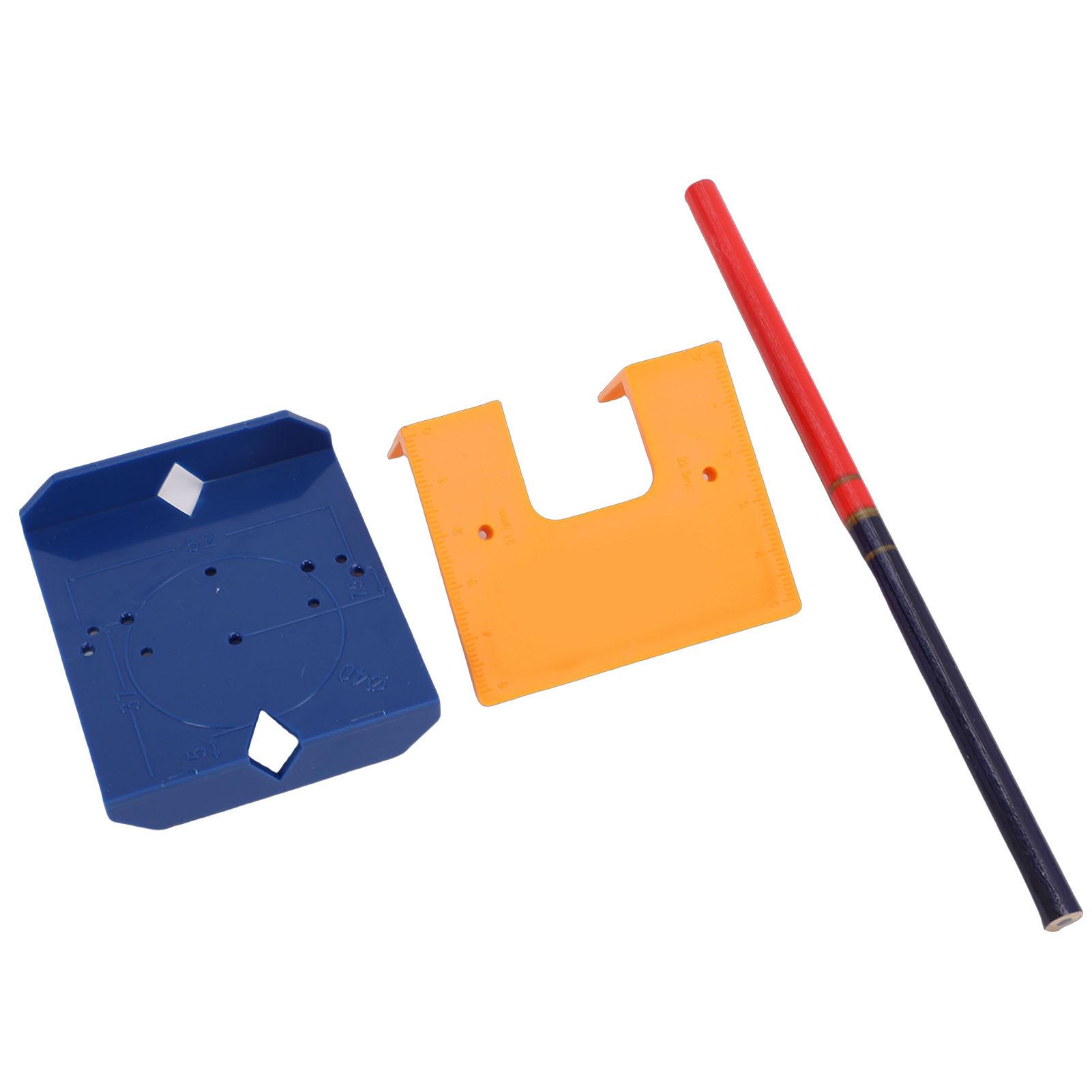 

Magnetic Hinge Installation Piece 2mm Precise Positioning Hinge Installation Auxiliary Tool for Cabinet Door