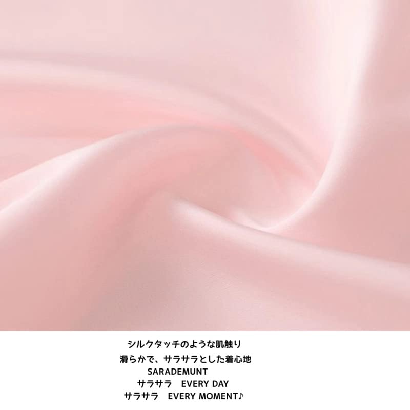 SARADEMUNT Plus Size Short Sleeve Satin Lounge Dress with Floral Perfect for or Solid Elegant and Product Women's Embroidery, Sleepwear, Nightgown,