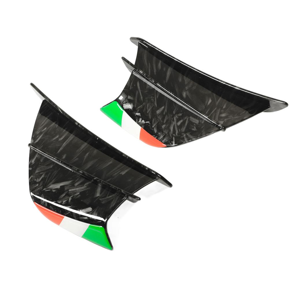 2PCs Motorcycle Wing Side Spoiler Fairings Winglets Fit for NINJA 400 250 Z900 Z1000 Bright Marble