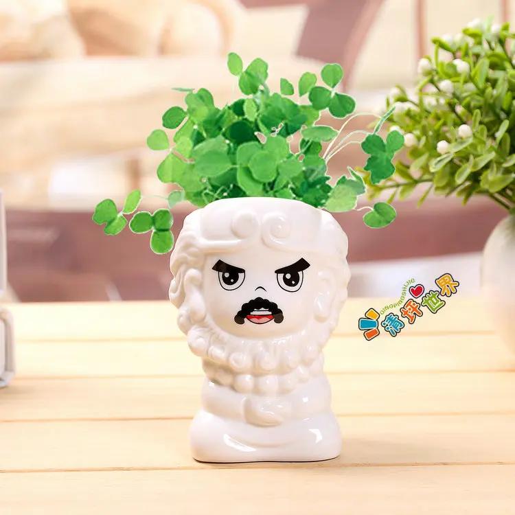 

Новая мини-кукла, милый цветочный горшок, цветочный горшок, керамический суккулент, горшок, творческий DIY, детские игрушки, наука, образование, подарок, домашний декор