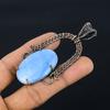 Owyhee Opal Pendant, 999 Copper Wire Wrapped Jewelry, Gemstone Pendant, Gift For Her Handmade Dainty Jewelry