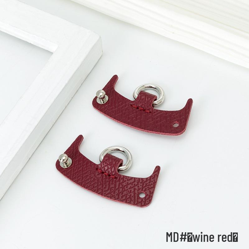 Longxiang Mini Dumpling Crossbody Bag with Genuine Leather Shoulder Strap