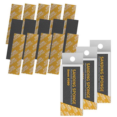 DSPIAE Authorized Dealer Heavy-Duty Sponge File Set #1000, 72mm X 20mm, 5 Sheets X 3 Boxes (SS5-1000) [Recommended by Various Award-winning Modelers]