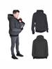 European & American Multifunctional Kangaroo Dad Hoodie: Men's Autumn/Winter Parent-Child Baby Carrier