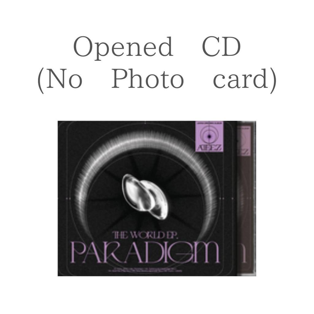 ATEEZ THE WORLD EP . PARADIGM CD (Opened , No Photo card) STANDARD LIMITED SOLO ver.