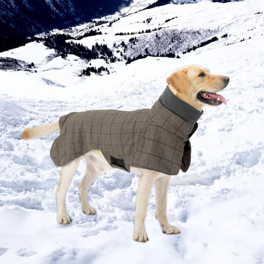 Gemütliche Hundejacke für mittelgroße und große Hunde mit Öffnung für das Geschirr – Winter-Oberbekleidungspark