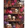 CHENISTORY Paint By Number Skull bookshelf Hand Painted Painting Art Drawing On Canvas Gift DIY Pictures By Numbers Kits Home De