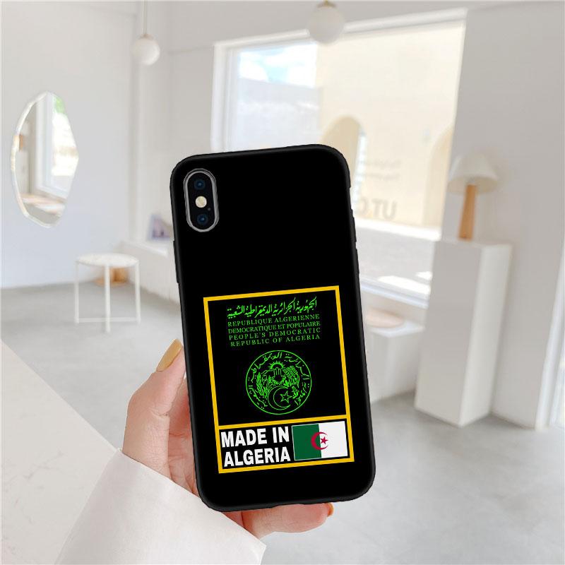 CJ2 Algerian Passport Flag Soft Shell Phone Case for Redmi Note 10 11 12 Pro Max 10S 10C 10T 11A 11S 12S 12C