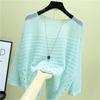 Women's Elegant Slimming Hollow Out Knit Pullover, Thin Loose Sun Protection Top for Summer