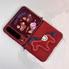 Horse Year Red Phone Case for Samsung Galaxy Z Flip7 Zflip6 Zflip5 4 /Xiaomi Mix flip/Xiaomi Mix Flip 2 Case 3d Embroidery Ponny Cover