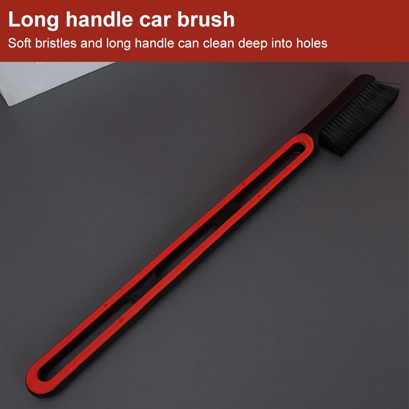SEAMETAL Car Interior Cleaning Brush Car Air Outlet Seat Crevice Dashboard Dusting Long-handle Brush Car Detailing Brush Duster