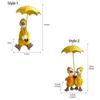 Cartoon Ducks Statue Resin Animal Sculpture Garden Decor Miniatures Figurine  Outdoor