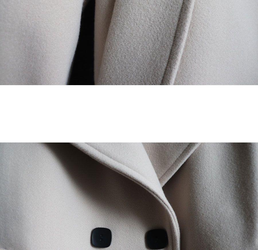 2025 Winter Petite Trendy Women's Slimming Black Short Wool Coat