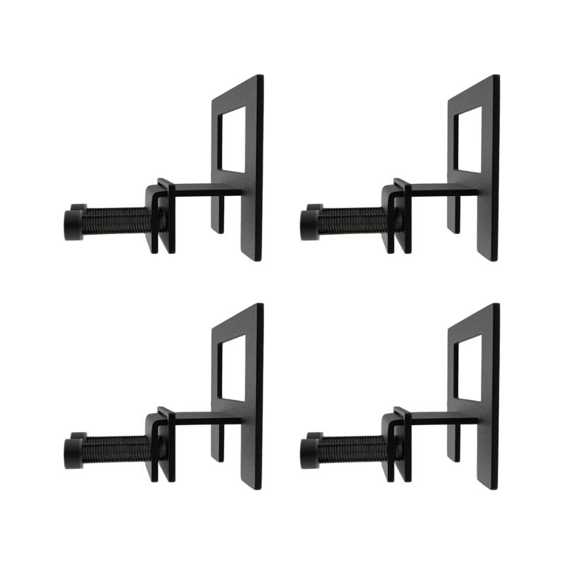 

4 Pack Bed Frame Stabilizers Brackets Heavy Duty Steel Construction Nonslip Rubber Feet Universal Fit 1.2 2M Bed 1