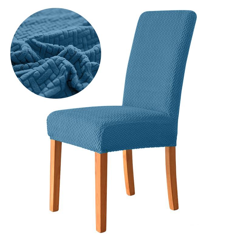 Husă Jacquard pentru Scaun de Dining, Rezistentă la Praf, Elastică, Moale, Husă Slipcover pentru Scaun, Potrivită pentru Decorul Sălii de Mese, al Camerei de Zi, 1 Bucată