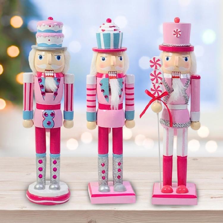 14 Inch Christmas Nutcracker Soldier Figurine Puppet Toy Home Decor New Year