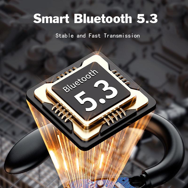 CVC8.0 Noise Cancel Wireless-Ohrhörer HiFi-Stereo-Headset mit Mikrofon-Kopfhörer-Digitalanzeige für alle Smartphones