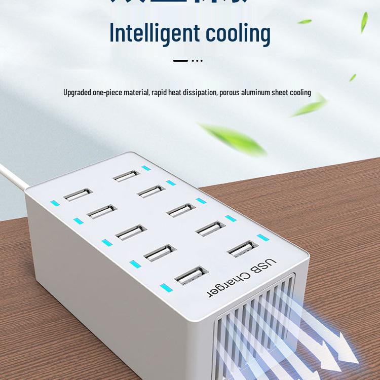 Multi-Port USB Fast Charger: Smart Desktop Charging Station for Multiple Devices