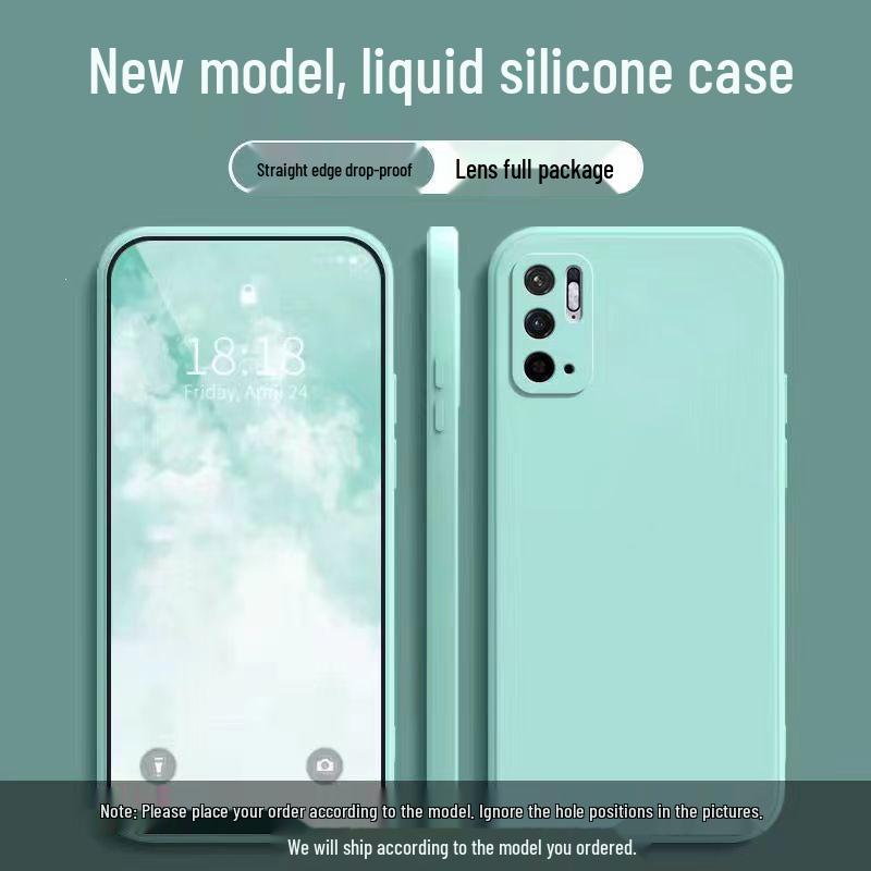 Redmi Note 10 Solid Color Silicone Case with Full Coverage and Drop Protection