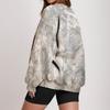 Women's Loose Fit Crew Neck Sweatshirt Long Sleeve Pullover Casual Sportswear Branch Pattern Printed Top