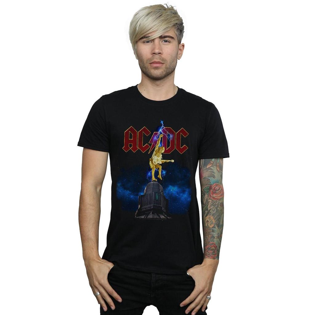 AC/DC Mens Stiff Upper Lip Lightning T-Shirt