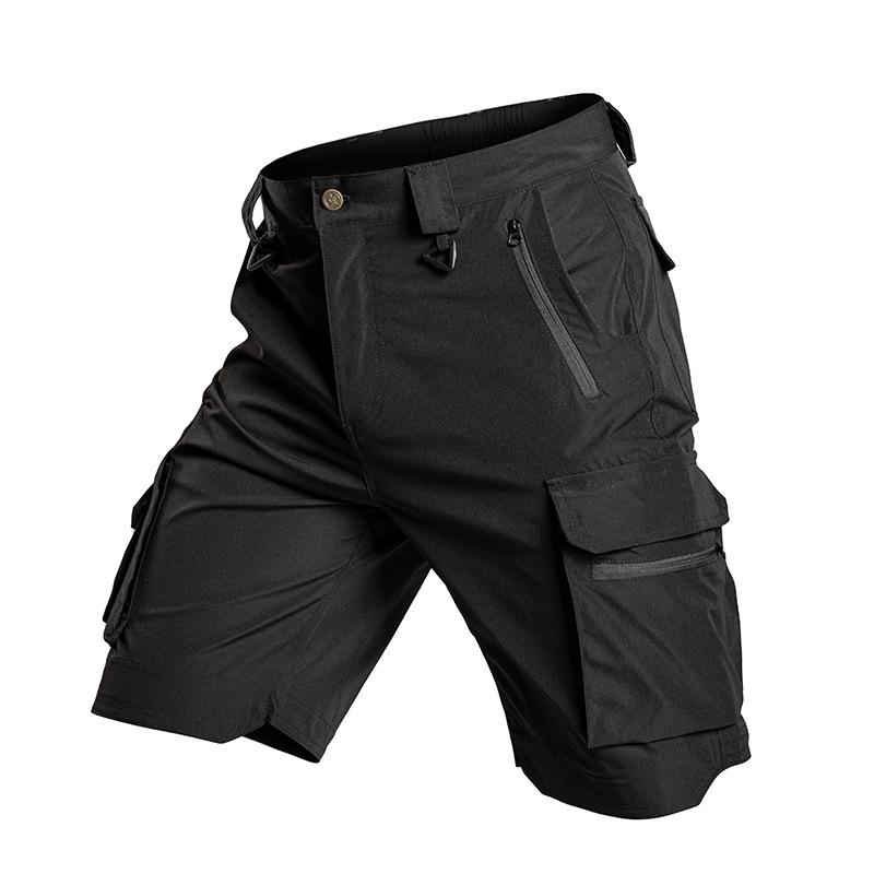 Men's Lightweight Quick-Dry Tactical Shorts - Breathable, Elastic, Fast-Drying Outdoor Workwear & Mountaineering Pants