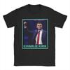Vintage Charlie Kirk He Died TShirt for Men Crewneck Pure Cotton T Shirts Short Sleeve Tee Shirt Printing Tops