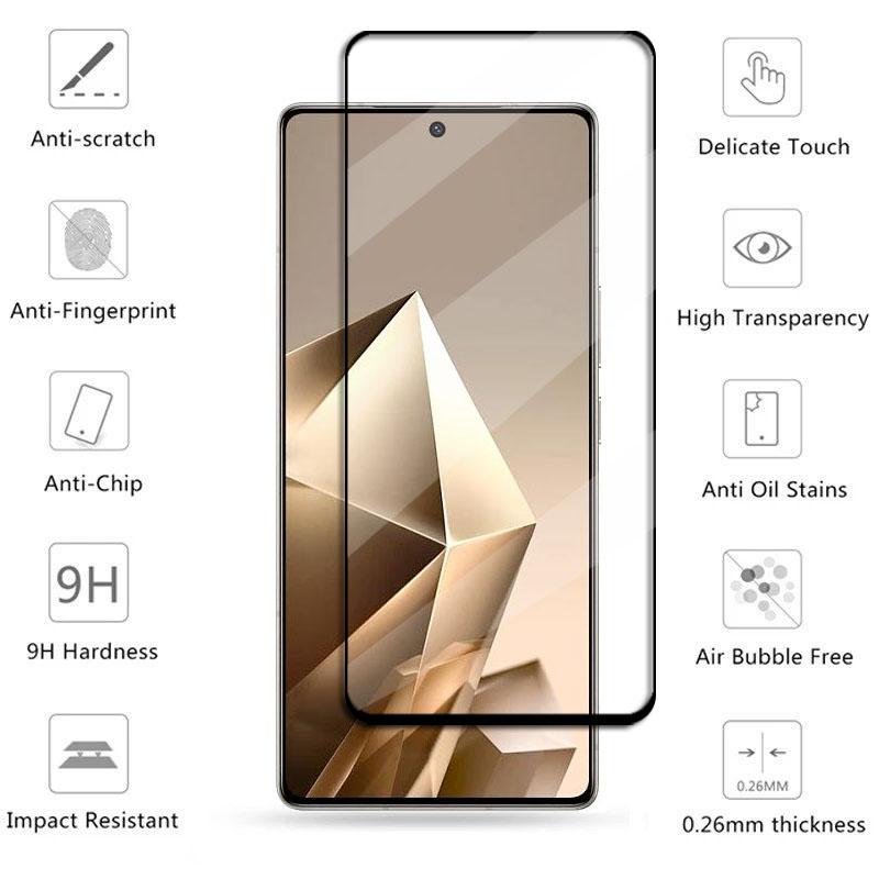 Vollschutzglas für Infinix Note 50 Pro Gehärtetes Glas Infinix Note 50 Pro Displayschutzfolie HD Handyfolie Infinix Note 50 Pro