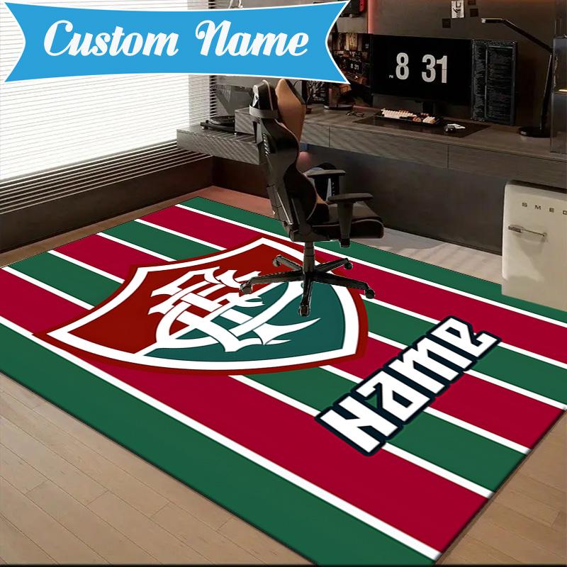 Custom Name Love Fluminense Rug Game Carpet, Floor Mat for Bedroom Living Room Entryway Rug, Home Decor Idea Gift for Christmas birthday